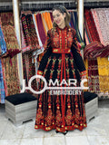 Thobe Embroidered Palestinian Maxi Dress Long Sleeves Kaftan Palestinian Princess Design And Embroidery