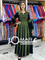 Palestinian thobe Tatreez Embroidered Traditional Palestinian Arabic Dress
