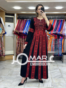 Palestinian thobe Tatreez Embroidered Traditional Palestinian Arabic Dress
