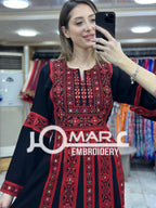 Palestinian thobe Tatreez Embroidered Traditional Palestinian Arabic Dress