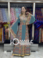 Malacca Embroidery Delicate with Stone Embroidery Thobe