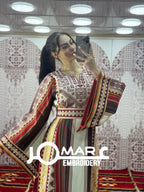 Majdalawi Palestinian thobe Tatreez Embroidered Traditional Palestinian Arabic Dress
