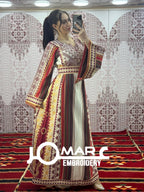 Majdalawi Palestinian thobe Tatreez Embroidered Traditional Palestinian Arabic Dress