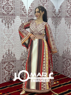 Majdalawi Palestinian thobe Tatreez Embroidered Traditional Palestinian Arabic Dress