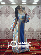 Majdalawi Palestinian thobe Tatreez Embroidered Traditional Palestinian Arabic Dress