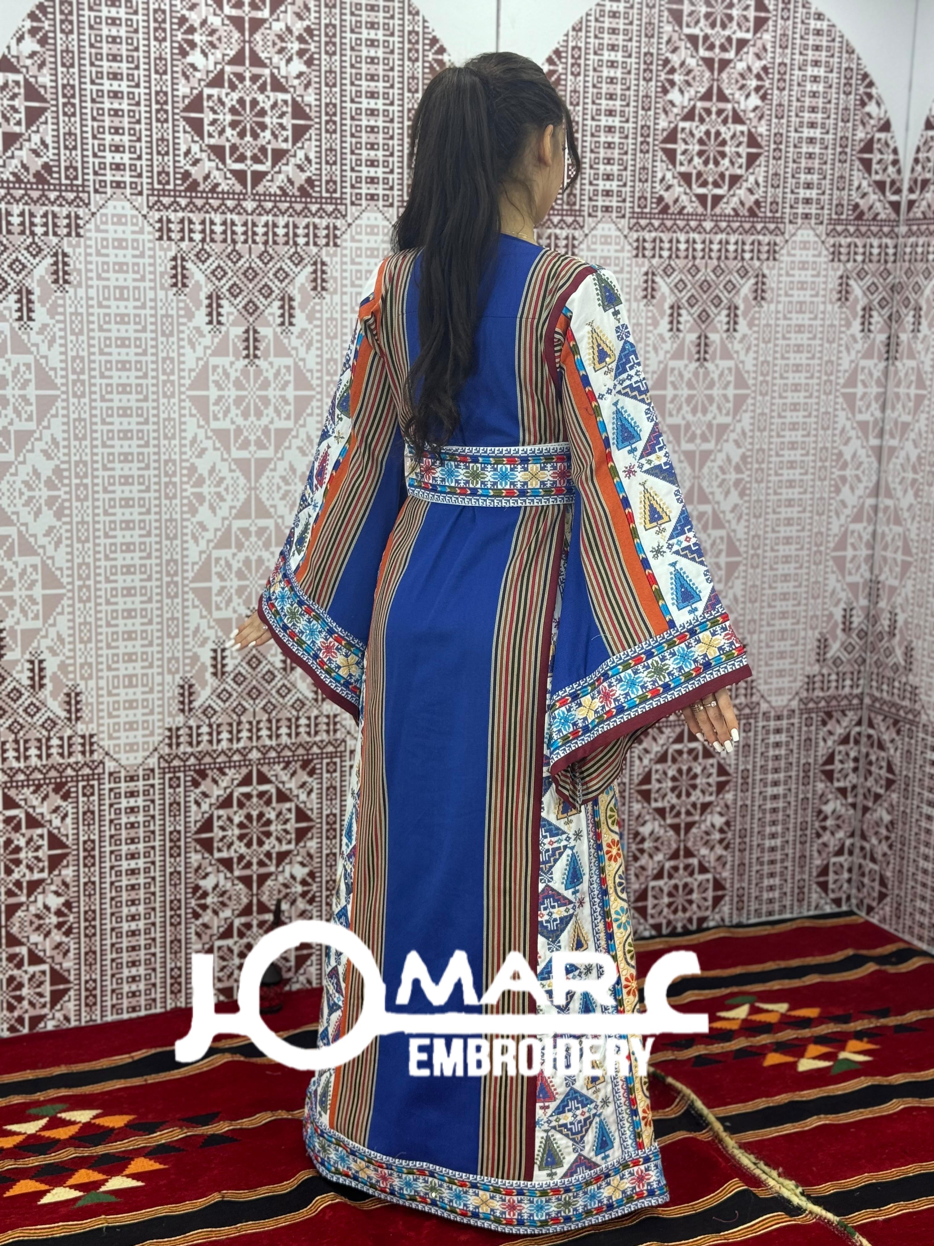 Majdalawi Palestinian thobe Tatreez Embroidered Traditional Palestinian Arabic Dress