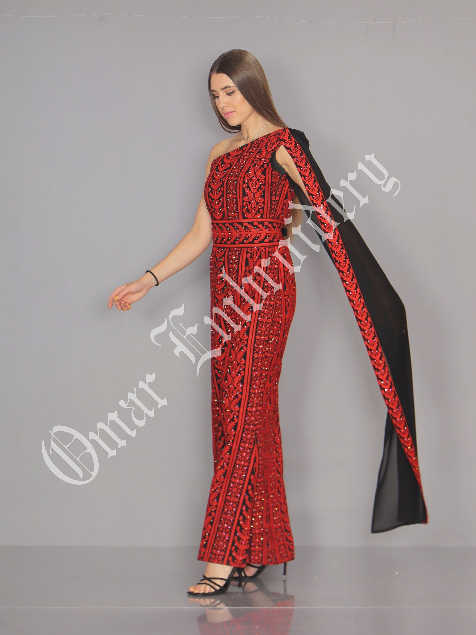Embroidered Thobe Abaya Traditional Palestinian Thob Dress all Sizes