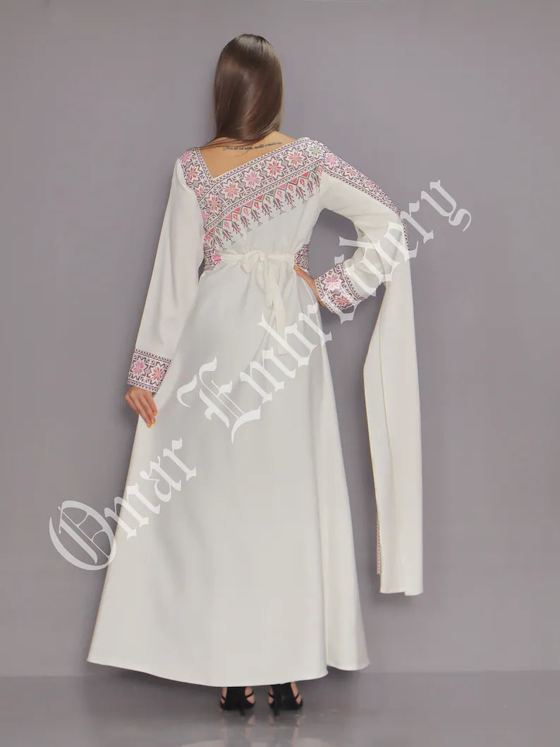 Embroidered Thobe Abaya Traditional Palestinian Abaya Arabic Dress all Sizes