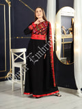 2023 Eid Collection Embroidered Thobe Abaya Traditional Palestinian Arabic Dress
