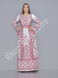 Thobe Embroidered Palestinian Maxi Dress Long Sleeves Palestinian Princess Style