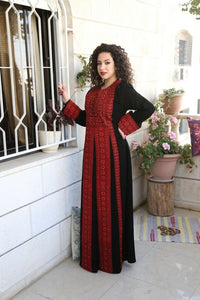 Thobe Embroidered Palestinian Maxi Dress Kaftan Palestinian Design
