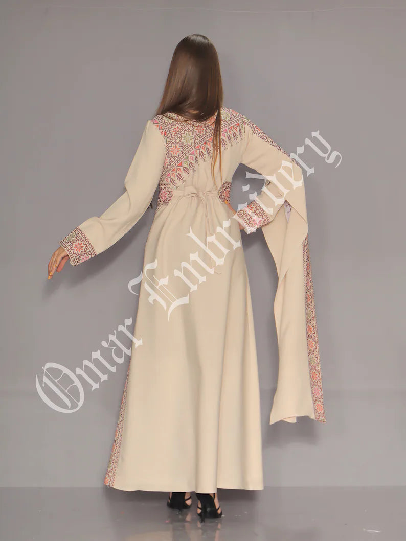 Embroidered Thobe Abaya Traditional Palestinian Abaya Arabic Dress all Sizes