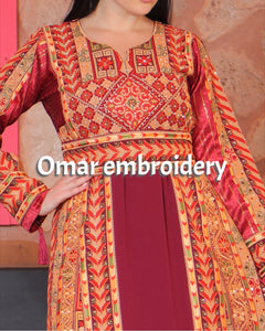 Malacca Embroidery Delicate with Stone Embroidery Thobe