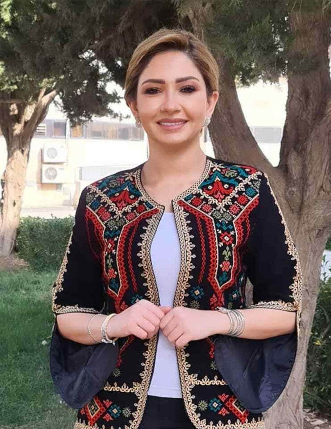 Embroidered new jacket Jordanian Palestinian Dress jacket Blazer Embroidered