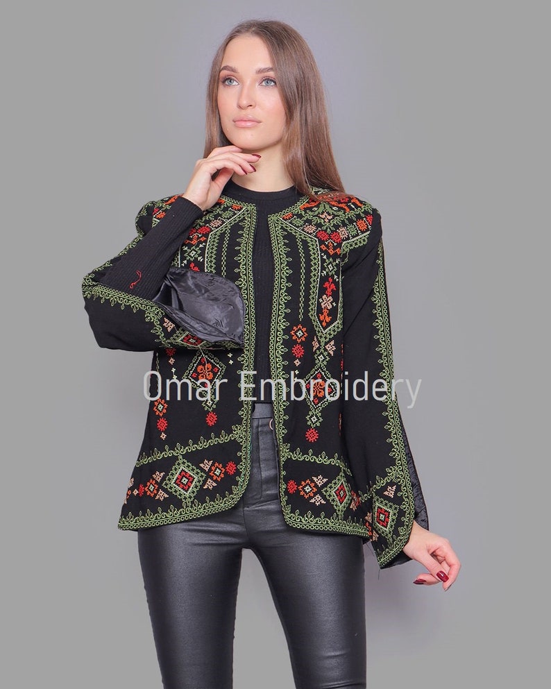 Embroidered SOLO jacket Jordanian Palestinian Embroidered