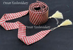 Thobe belt only Saya design Kashmeer fabric Palestanian Style