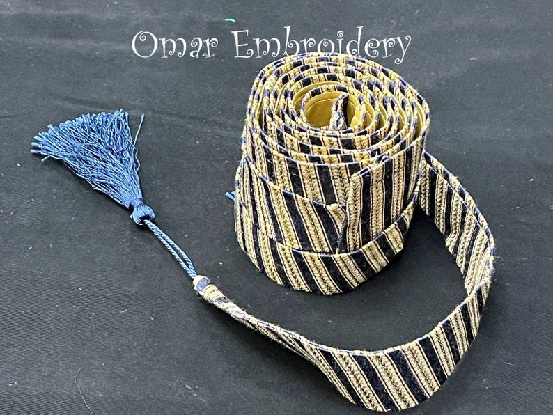 Thobe belt only Saya design Kashmeer fabric Palestanian Style
